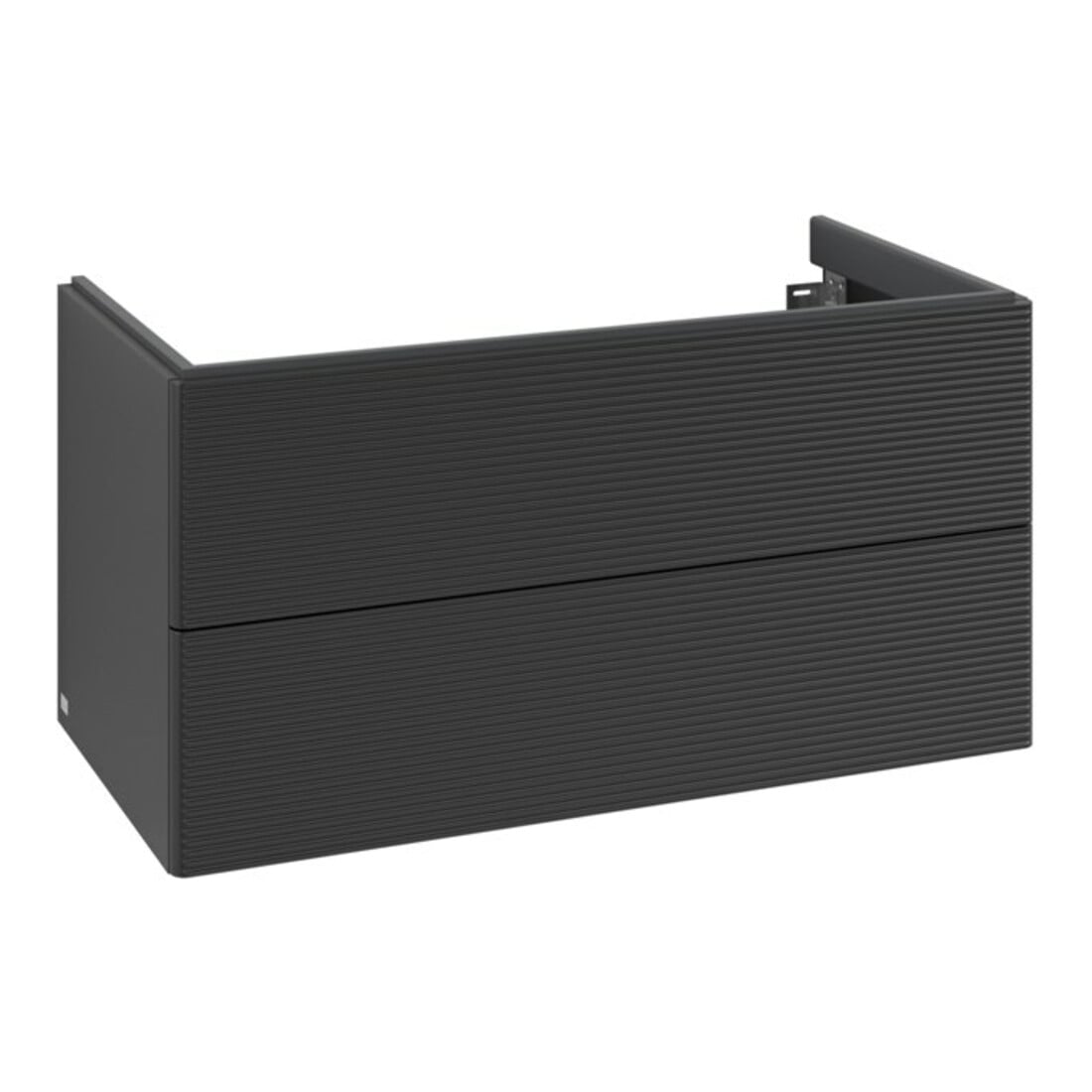 V&B Meuble sous-lavabo Antao 98,8x50,4x49,6cm, avec façade, bleu mat laqué