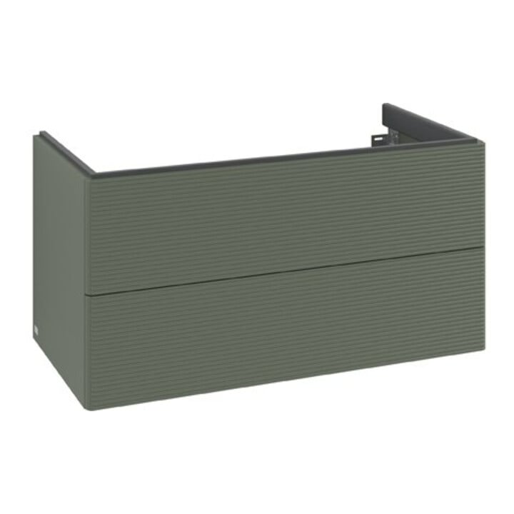 V&B Meuble sous lavabo Antao 98,8x50,4x49,6cm, gris feuille, m Lac