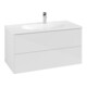 V&B Meuble sous lavabo Antao 98,8x50,4x49,6cm, sans façade, blanc brillant Lac-1