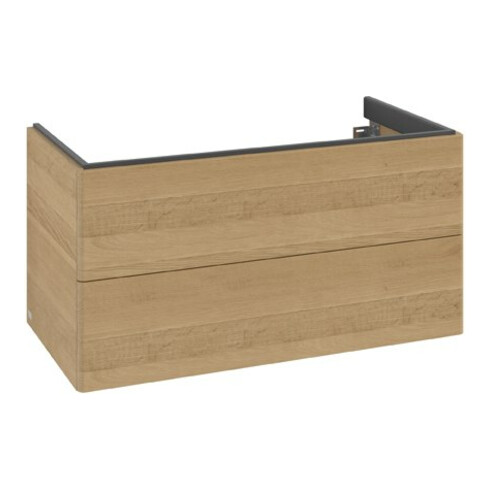 V&B Meuble sous lavabo Antao 98,8x50,4x49,6cm, sans façade, chêne miel