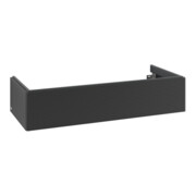 V&B Meuble sous lavabo avec éclairage tiroir Antao 118,8x25,6x49,3cm, façade bleue laquée