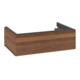 V&B Meuble sous-lavabo avec éclairage tiroir Antao 78,8x25,6x49,6 cm, avec façade, noyer chaud-3