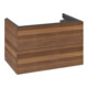 V&B Meuble sous-lavabo avec éclairage tiroir Antao 79x50x50cm, sans structure de façade, noyer chaud-4