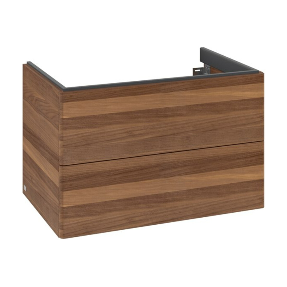 V&B Meuble sous-lavabo avec éclairage tiroir Antao 79x50x50cm, sans structure de façade, noyer chaud
