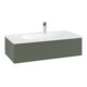 V&B Meuble sous-lavabo avec éclairage tiroir Antao 98,8x25,6x49,3cm, gris feuille, m Lac-3