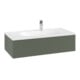 V&B Meuble sous-lavabo avec éclairage tiroir Antao 98,8x25,6x49,3cm, gris feuille, m Lac-4