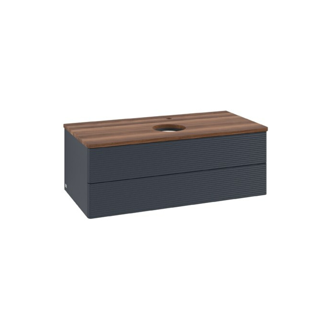 V&B Meuble sous lavabo avec façade structure Antao 100x36x50cm, HL, WBP w wal, md bl. m Lac