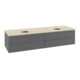 V&B Meuble sous lavabo avec façade structure Antao 160x50cm, H I P, WBP botti., Anthracite m Lac-4