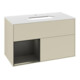 V&B Meuble sous-lavabo avec plan de toilette blanc Finion 100x60,3 cm, Rg gch bleu avec laque, si Gr avec laque-3