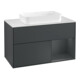 V&B Meuble sous lavabo avec plan de toilette blanc Finion 100x60,3 cm, Rg r md b m La, md bl. m Lac-1