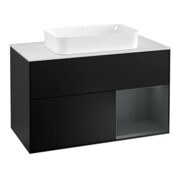 V&B Meuble sous-lavabo avec plan de toilette blanc Finion 100x60,3 cm, Rg r md bl. m Lac, bla m Lac