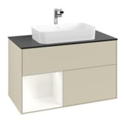 V&B Meuble sous lavabo avec plan de travail bleu m Finion 100x60,3cm, Rg g wh. m Lac, si Gr m Lac-3