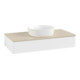 V&B Meuble sous-lavabo avec structure de façade Antao 100x19x50cm, couleur WBP botti., blanc mat Lac-4