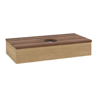 V&B Meuble sous lavabo avec structure de façade Antao 100x19x50cm, couleur WBP chêne miel