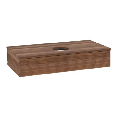 V&B Meuble sous lavabo avec structure de façade Antao 100x19x50cm, couleur WBP noyer blanc