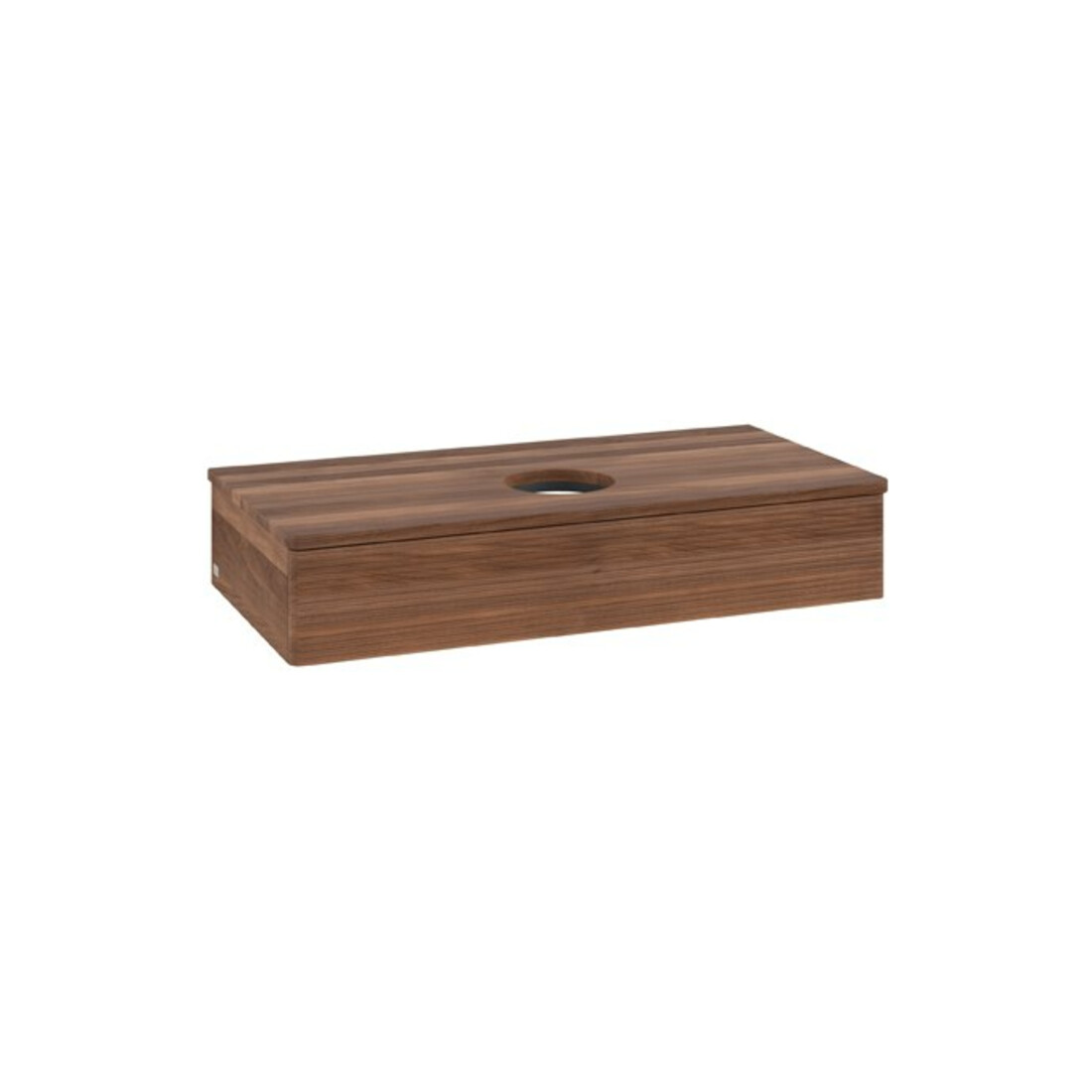 V&B Meuble sous lavabo avec structure de façade Antao 100x19x50cm, couleur WBP noyer blanc