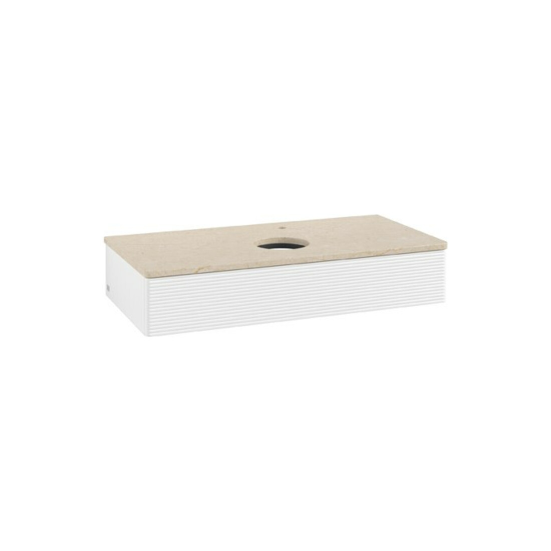 V&B Meuble sous-lavabo avec structure de façade Antao 100x19x50cm, HL, WBP botti., blanc m Lac