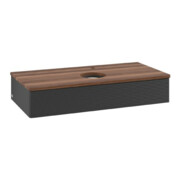 V&B Meuble sous-lavabo avec structure de façade Antao 100x19x50cm, HL, WBP w. wal, bla m Lac