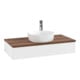 V&B Meuble sous lavabo avec structure de façade Antao 100x19x50cm, HL, WBP w. wal, blanc m Lac-3
