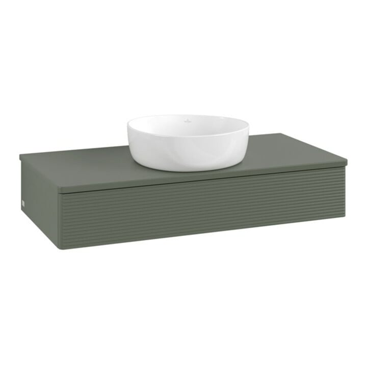 V&B Meuble sous-lavabo avec structure de façade Antao 100x19x50cm, WBP Lac, lea gre. m Lac