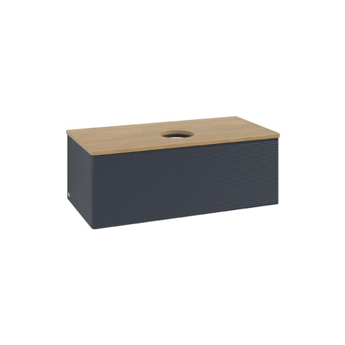 V&B Meuble sous-lavabo avec structure de façade Antao 100x36x50 cm, WBP chêne hon. Oa, md bl. m Lac