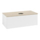 V&B Meuble sous lavabo avec structure de façade Antao 100x36x50cm, couleur WBP botti., blanc m Lac-3