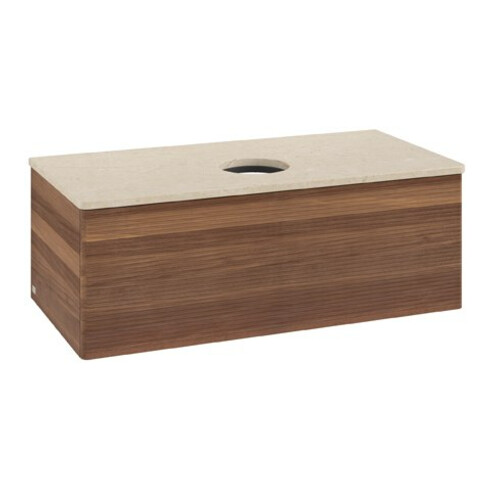 V&B Meuble sous-lavabo avec structure de façade Antao 100x36x50cm, couleur WBP botti., noyer w.