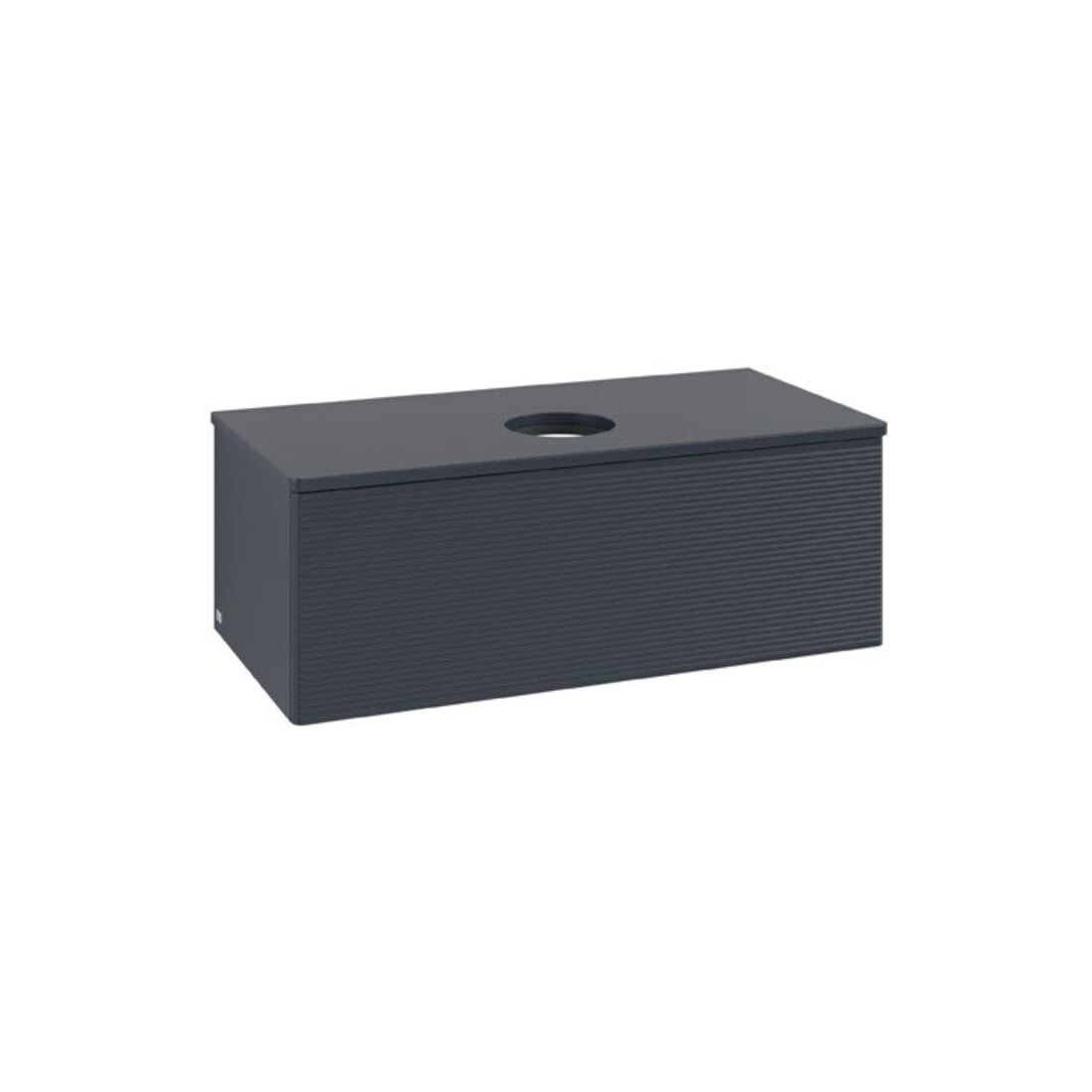 V&B Meuble sous-lavabo avec structure de façade Antao 100x36x50cm, couleur WBP Lac, avec miroir Lac