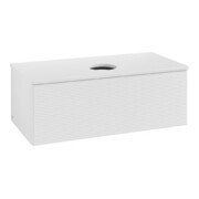V&B Meuble sous lavabo avec structure de façade Antao 100x36x50cm, couleur WBP Lac, blanc brillant Lac-4