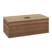 V&B Meuble sous lavabo avec structure de façade Antao 100x36x50cm, couleur WBP miel Oa, blanc wal