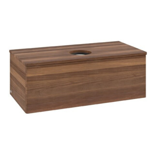 V&B Meuble sous-lavabo avec structure de façade Antao 100x36x50cm, couleur WBP noyer blanc