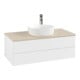 V&B Meuble sous lavabo avec structure de façade Antao 100x36x50cm, HL, WBP botti., blanc avec laque-1