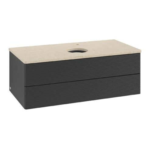 V&B Meuble sous-lavabo avec structure de façade Antao 100x36x50cm, HL, WBP botti., bleu m Lac