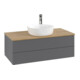 V&B Meuble sous lavabo avec structure de façade Antao 100x36x50cm, HL, WBP hon. Oa, A m Lac-1