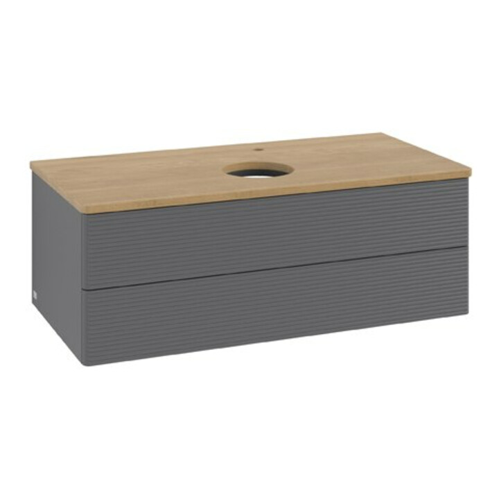 V&B Meuble sous lavabo avec structure de façade Antao 100x36x50cm, HL, WBP hon. Oa, A m Lac