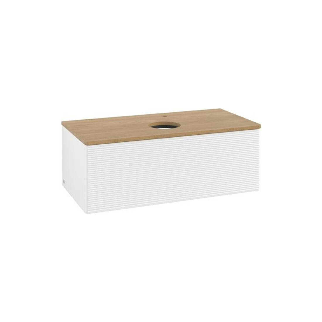 V&B Meuble sous lavabo avec structure de façade Antao 100x36x50cm, HL, WBP hon. Oa, blanc avec laque