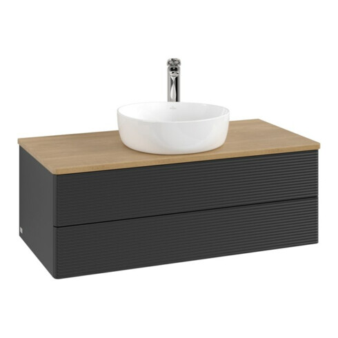 V&B Meuble sous-lavabo avec structure de façade Antao 100x36x50cm, HL, WBP hon. Oa, bleu m Lac