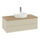 V&B Meuble sous-lavabo avec structure de façade Antao 100x36x50cm, HL, WBP hon. Oa, si G m Lac-3