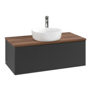 V&B Meuble sous lavabo avec structure de façade Antao 100x36x50cm, HL, WBP w. wal, bla m Lac-3