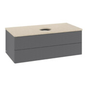 V&B Meuble sous lavabo avec structure de façade Antao 100x36x50cm, WBP botti., Anthracite m Lac