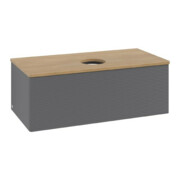 V&B Meuble sous-lavabo avec structure de façade Antao 100x36x50cm, WBP hon. Oa, anthracite avec laque