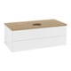 V&B Meuble sous lavabo avec structure de façade Antao 100x36x50cm, WBP hon. Oa, blanc mat Lac-3