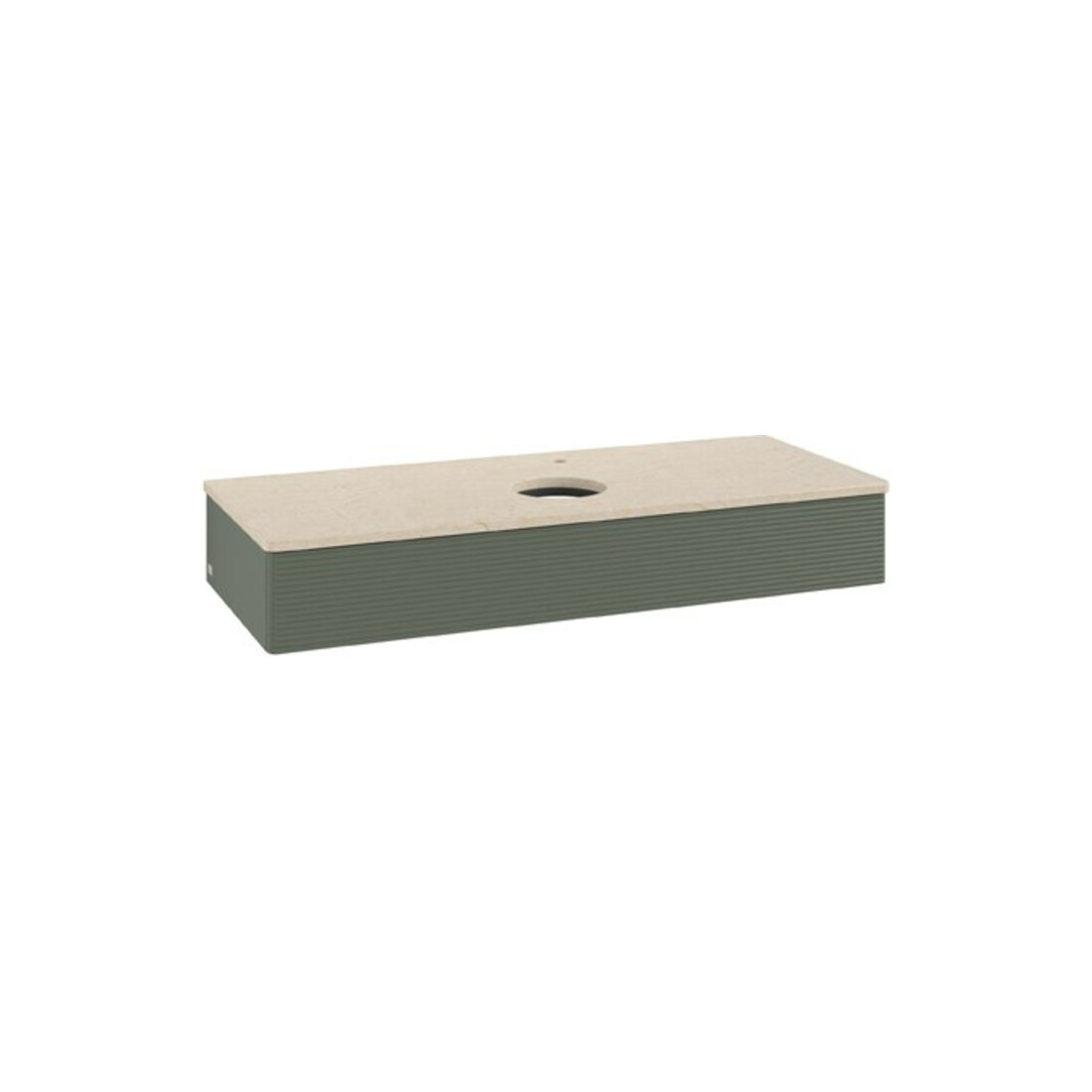 V&B Meuble sous-lavabo avec structure de façade Antao 120x19x50 cm, HL, WBP botti., le g. m Lac