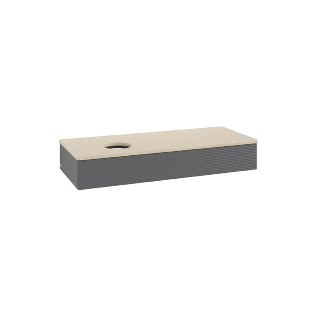 V&B Meuble sous-lavabo avec structure de façade Antao 120x19x50 cm, WBP botti., Anthracite m Lac