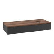 V&B Meuble sous lavabo avec structure de façade Antao 120x19x50cm, couleur WBP blanc wal, bleu m Lac-3