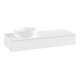 V&B Meuble sous-lavabo avec structure de façade Antao 120x19x50cm, couleur WBP Lac, blanc avec Lac
