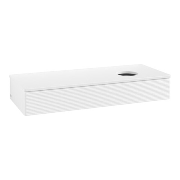 V&B Meuble sous lavabo avec structure de façade Antao 120x19x50cm, couleur WBP Lac, blanc avec Lac
