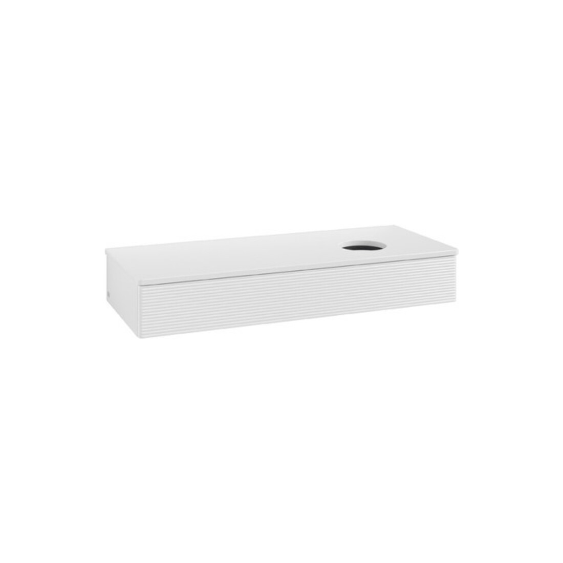 V&B Meuble sous lavabo avec structure de façade Antao 120x19x50cm, couleur WBP Lac, blanc brillant Lac