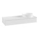 V&B Meuble sous lavabo avec structure de façade Antao 120x19x50cm, couleur WBP Lac, blanc brillant Lac