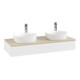V&B Meuble sous lavabo avec structure de façade Antao 120x19x50cm, HL, WBP botti., blanc avec laque-3